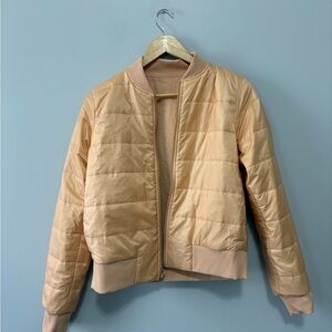 Lululemon Reversible Apricot Bomber Jacket